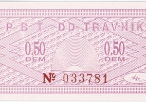 Bosnie - Herzégovine Banque de Travnik 0.50 German Mark ND 1994 (coupure régionale) Neuf