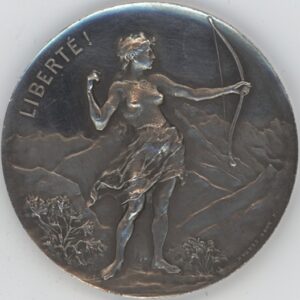 Médaille de Tir Genève 1896 Grand Tir Exposition Nationale (vz) en argent