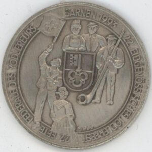 Médaille Fête Fédérale des Yodlereurs Sarnen 1993 (-unz) en argent