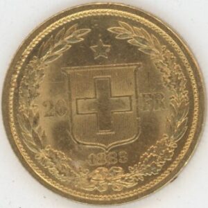 Helvetia 20 Francs OR 1883 (-vz)