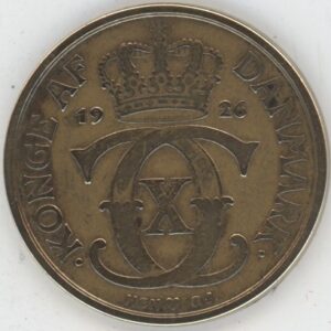 Danemark 1 Krone 1926 HCN Christian X (ss)