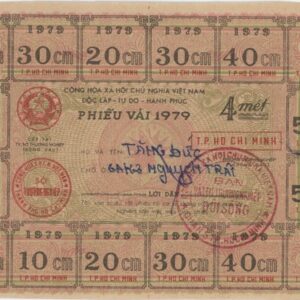 Vietnam du Nord coupon Alimentaire 1979