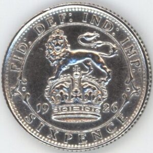 Grande-Bretagne 6 Pence 1926 George V (vz+) en argent