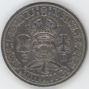 Grande-Bretagne 2 Shillings 1937 George VI (s-ss) en argent