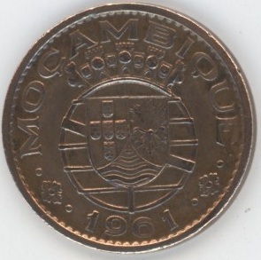 Mozambique Province d'outre-mer du Portugal 20 Centavos 1960 (ss)