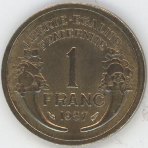 France 1 Franc 1937 Morlon (ss)