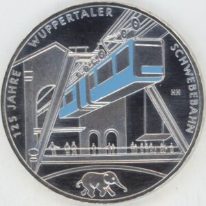 Allemagne 35 Euro 2026 Train suspendu de Wuppertal (unz) en argent