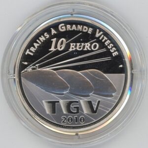 France 10 Euro 2010 TGV Gare de Lille Europe (Fdc) en argent