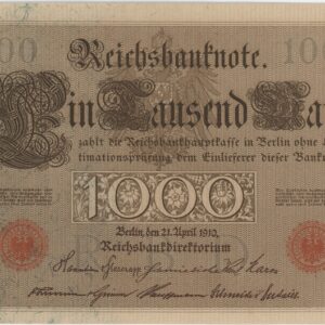 Germany Reichsbanknote 1000 Mark 1910