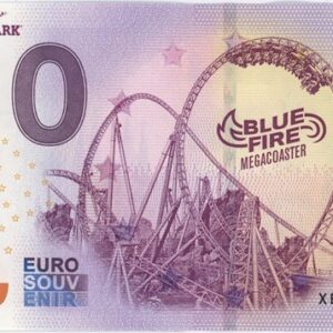 0 Euro Souvenir Allemagne Europa-Park Blue Fire Megacoaster 2026-12 Neuf