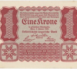 Autriche 1 Krone 1922 Neuf