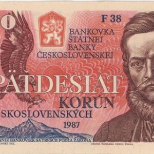 Tchécoslovaquie 50 Korun 1987