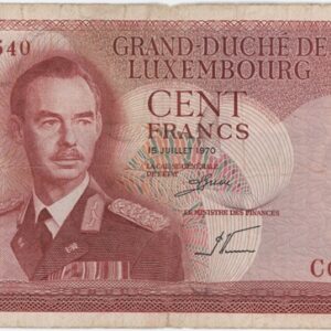 Luxembourg 100 Francs 1970