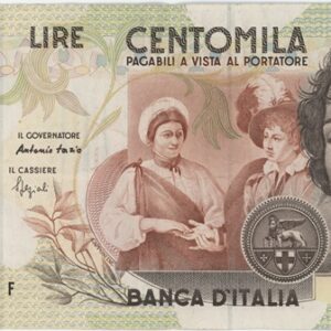 Italie 100 000 Lire 1994 Caravaggi