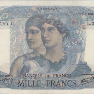 France 1000 Francs 1946 Minerve et Hercule