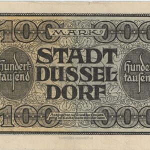 Germany Düsseldorf 100 000 Mark 1923