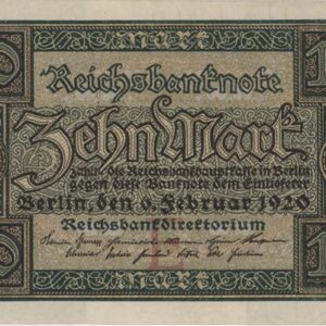 Germany Reichsbanknote 10 Mark 1920