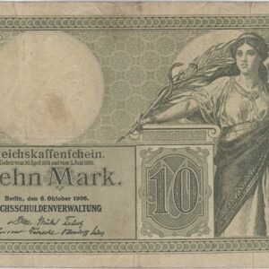 Germany Reichskassenschein 10 Mark 1906