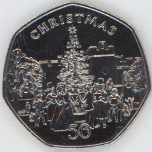 Île de Man 50 Pence 1982 Christmas (vz)