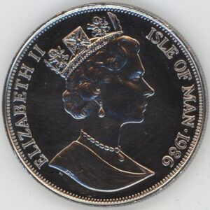 Ile de Man 1 Crown 1986 World Cup Soccer Mexico (vz)