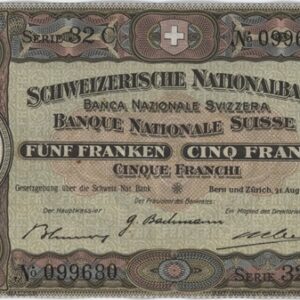 Suisse 5 Francs Guillaume Tell 1946