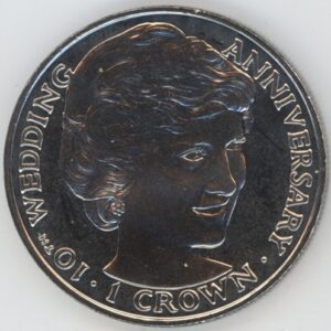Gibraltar 1 Crown 1991 Princesse Diana (vz-unz)
