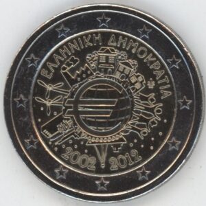 Grèce 2 Euro 2012 Introduction de l'Euro 10 ans (vz)