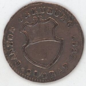 Fribourg 2 1/2 Rappen 1827 (ss)