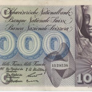 Suisse 1000 Francs 1957 Danse des Morts