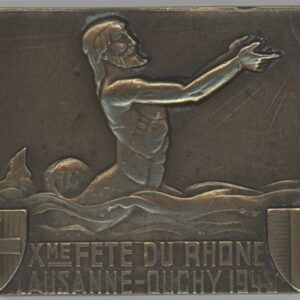 Médaille Xme Fête du Rhône Lausanne Ouchy 1946 (ss)