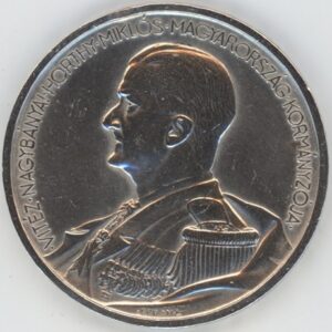 Hongrie 5 Pengö 1939 Anniversaire de Miklós Horthy (ss+) en argent